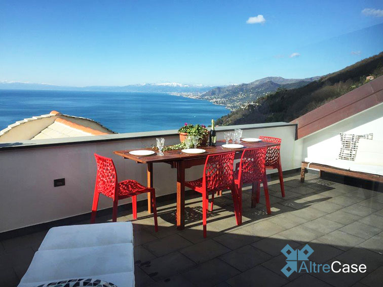 Camogli collina raffinato Attico con terrazza