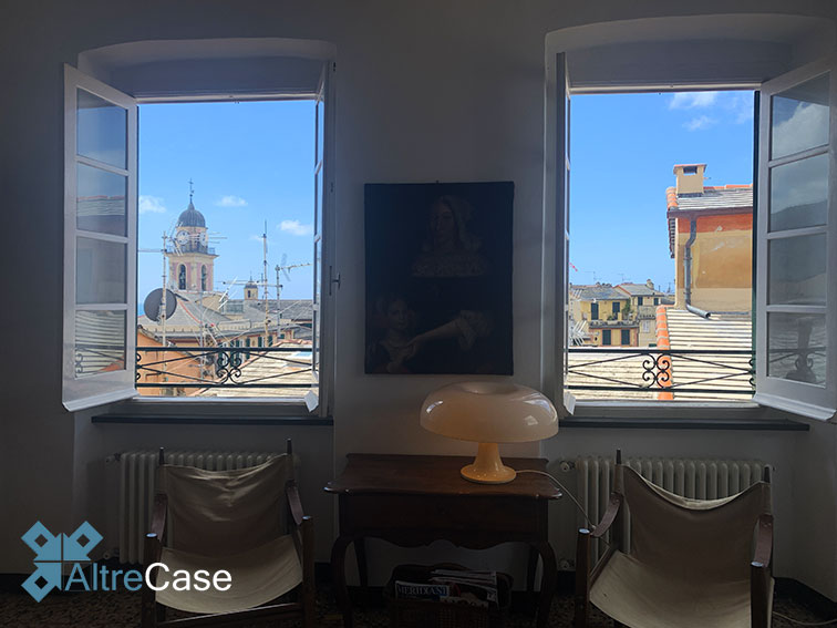 Sopra i tetti del centro storico medievale