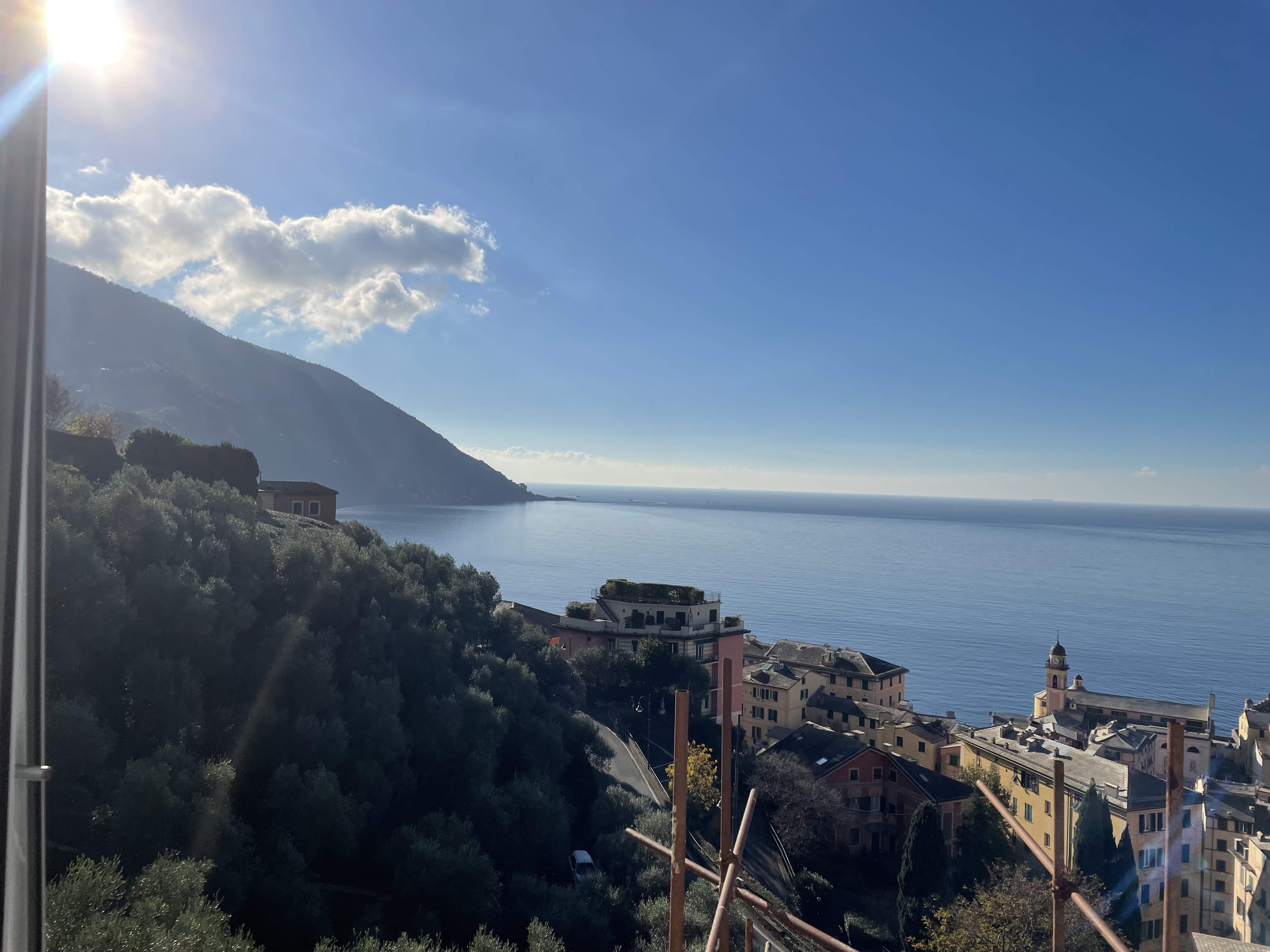 Camogli appartamento con giardino e vista da sogno sul mare