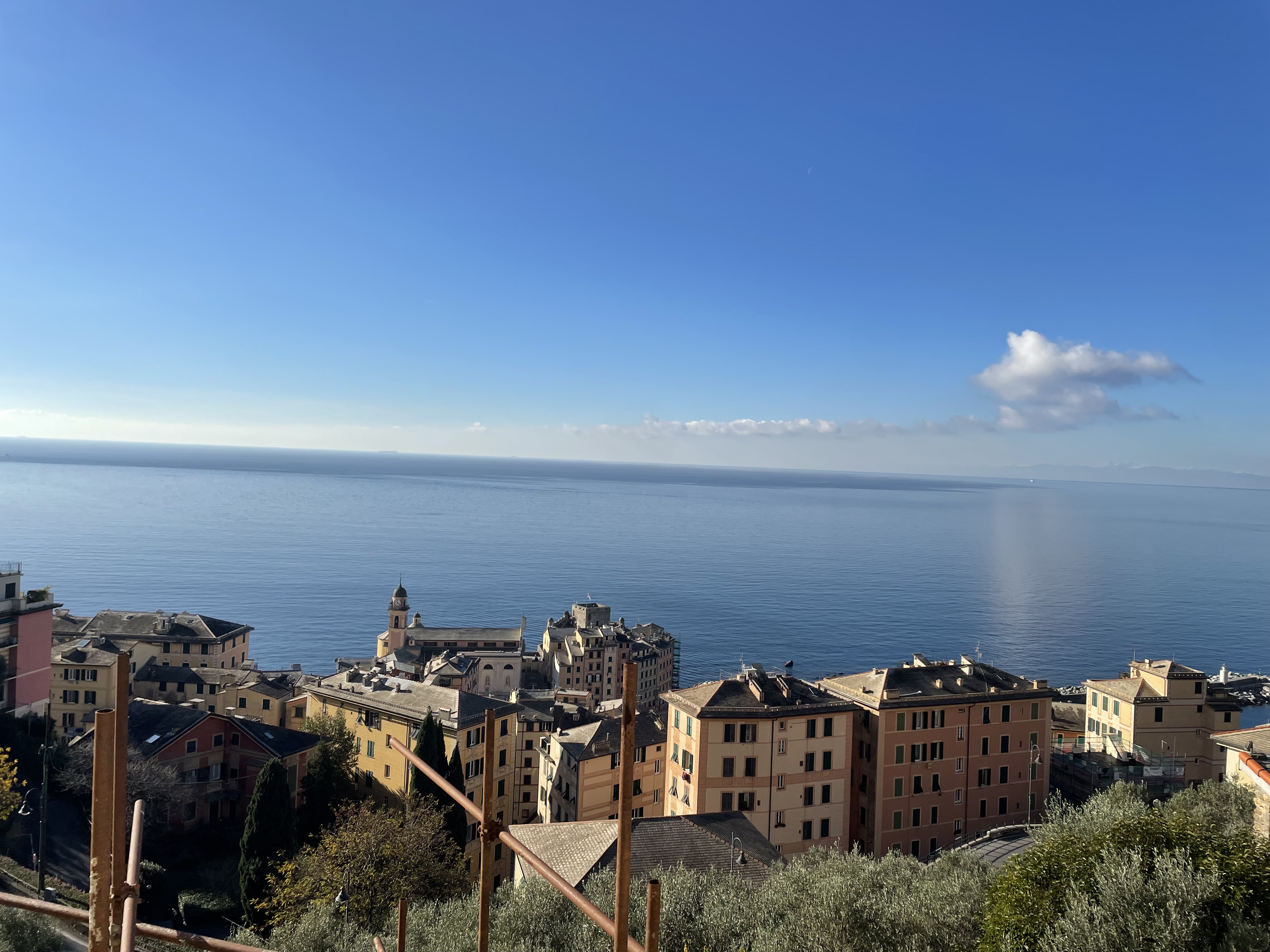 Camogli appartamento con giardino e vista da sogno sul mare