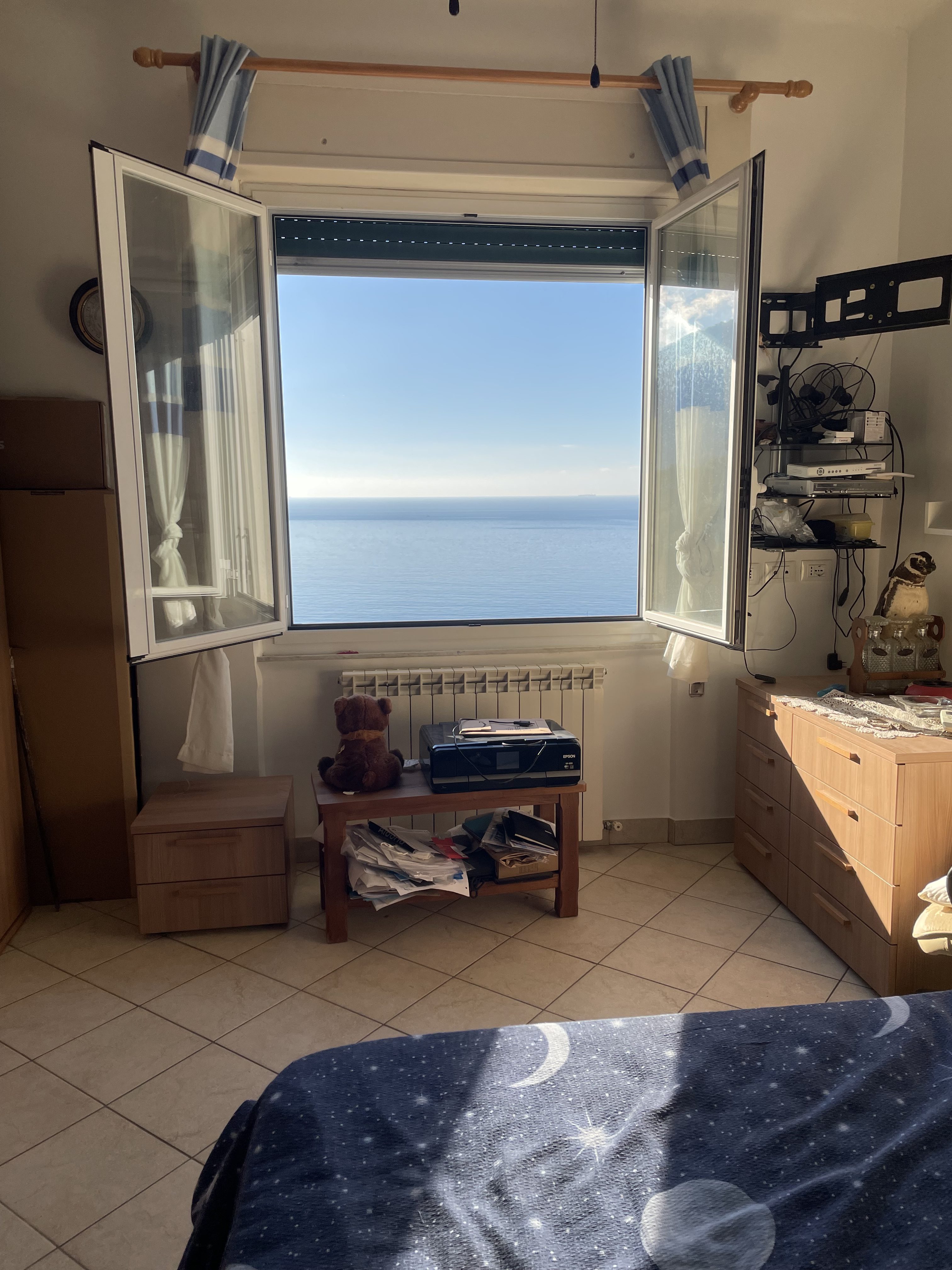Camogli appartamento con giardino e vista da sogno sul mare