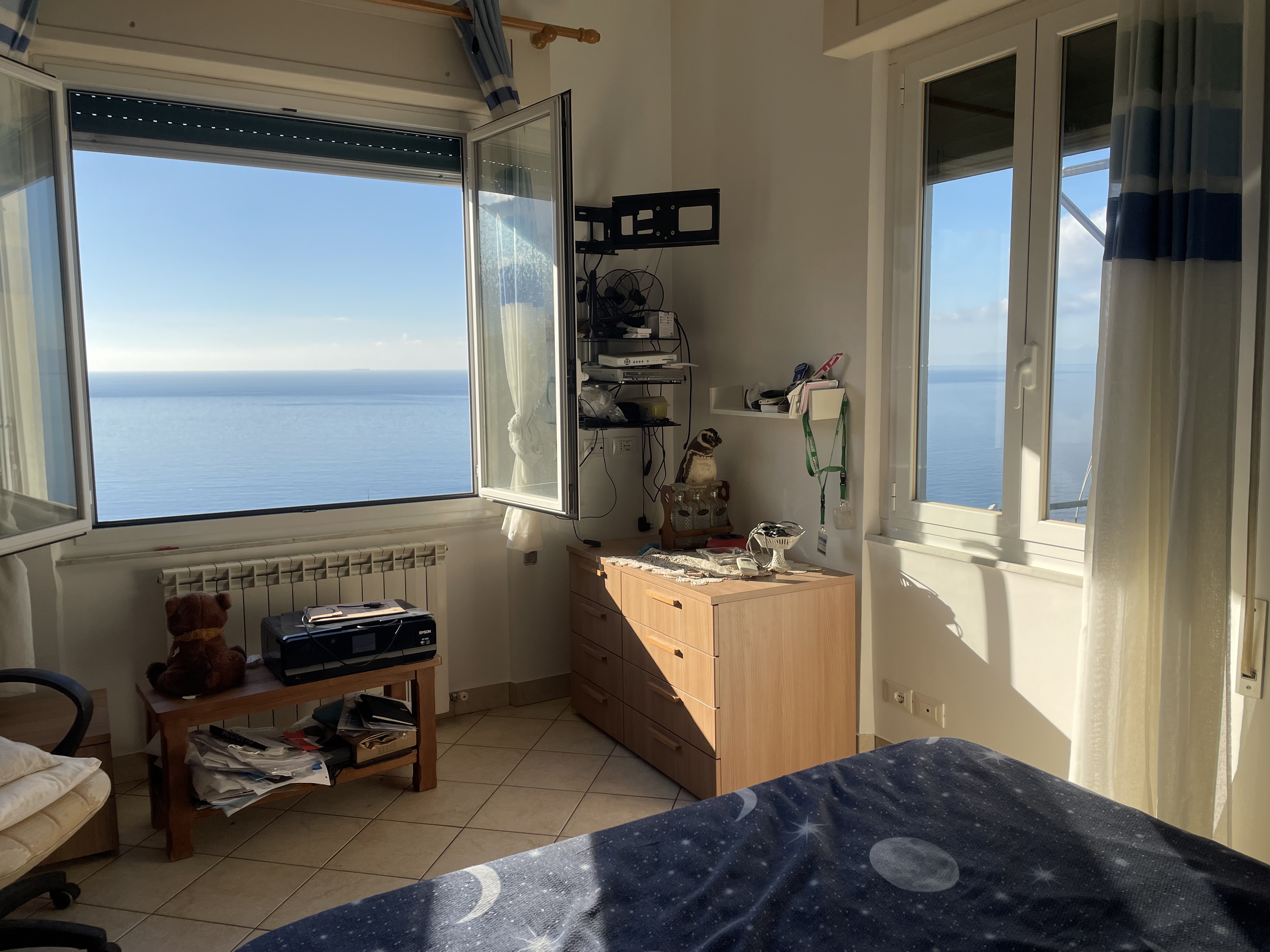 Camogli appartamento con giardino e vista da sogno sul mare