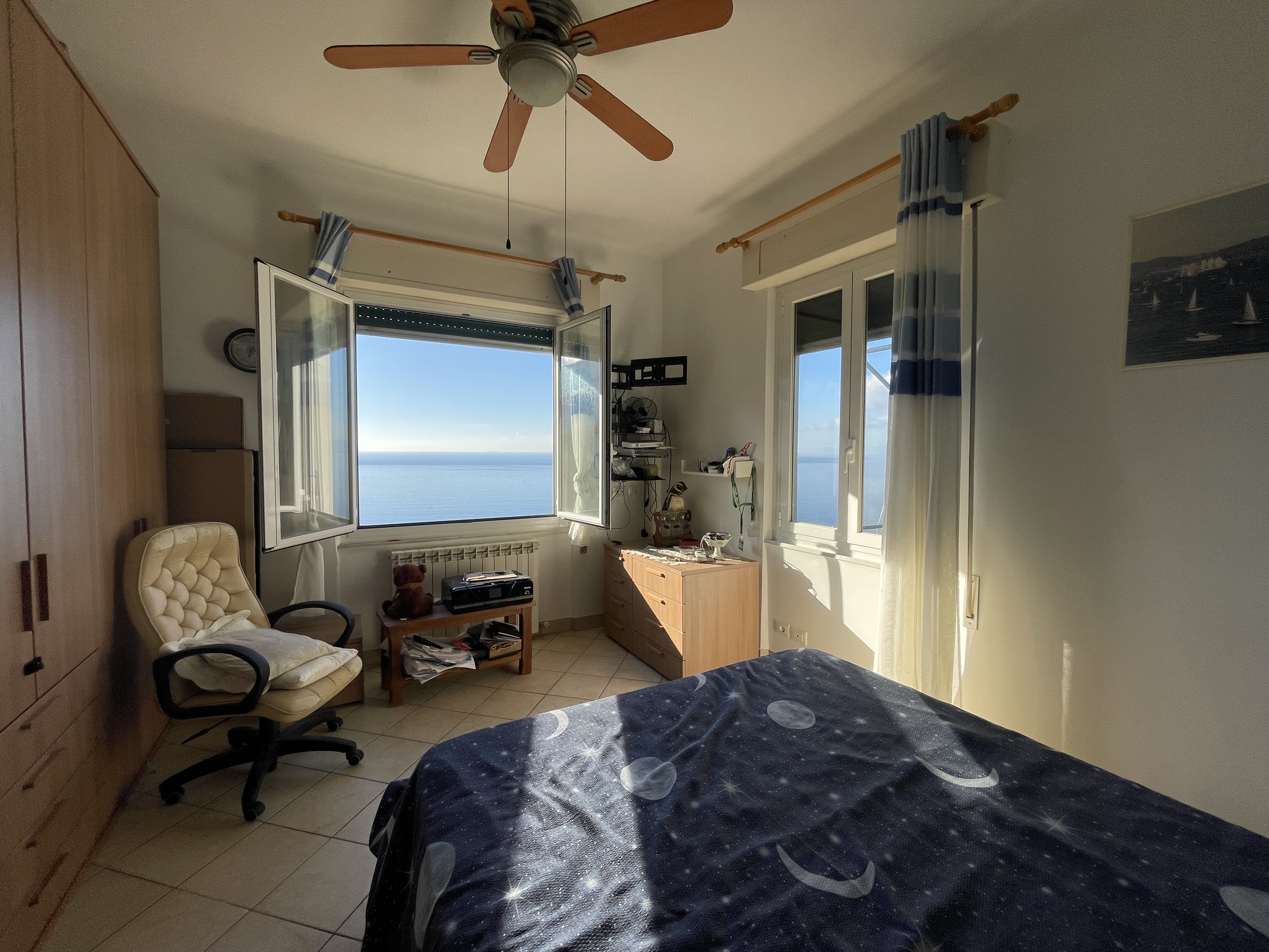 Camogli appartamento con giardino e vista da sogno sul mare