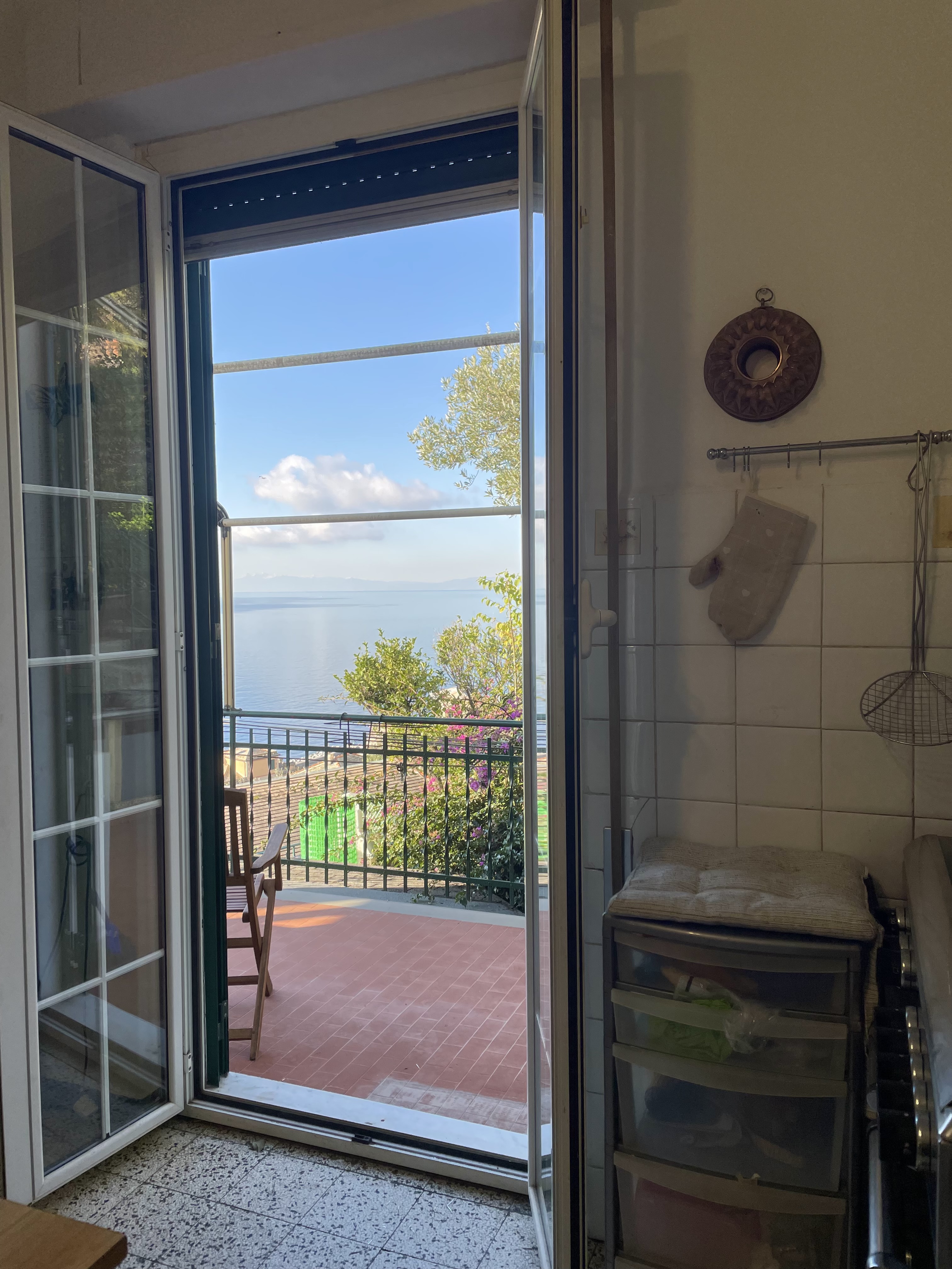 Camogli appartamento con giardino e vista da sogno sul mare
