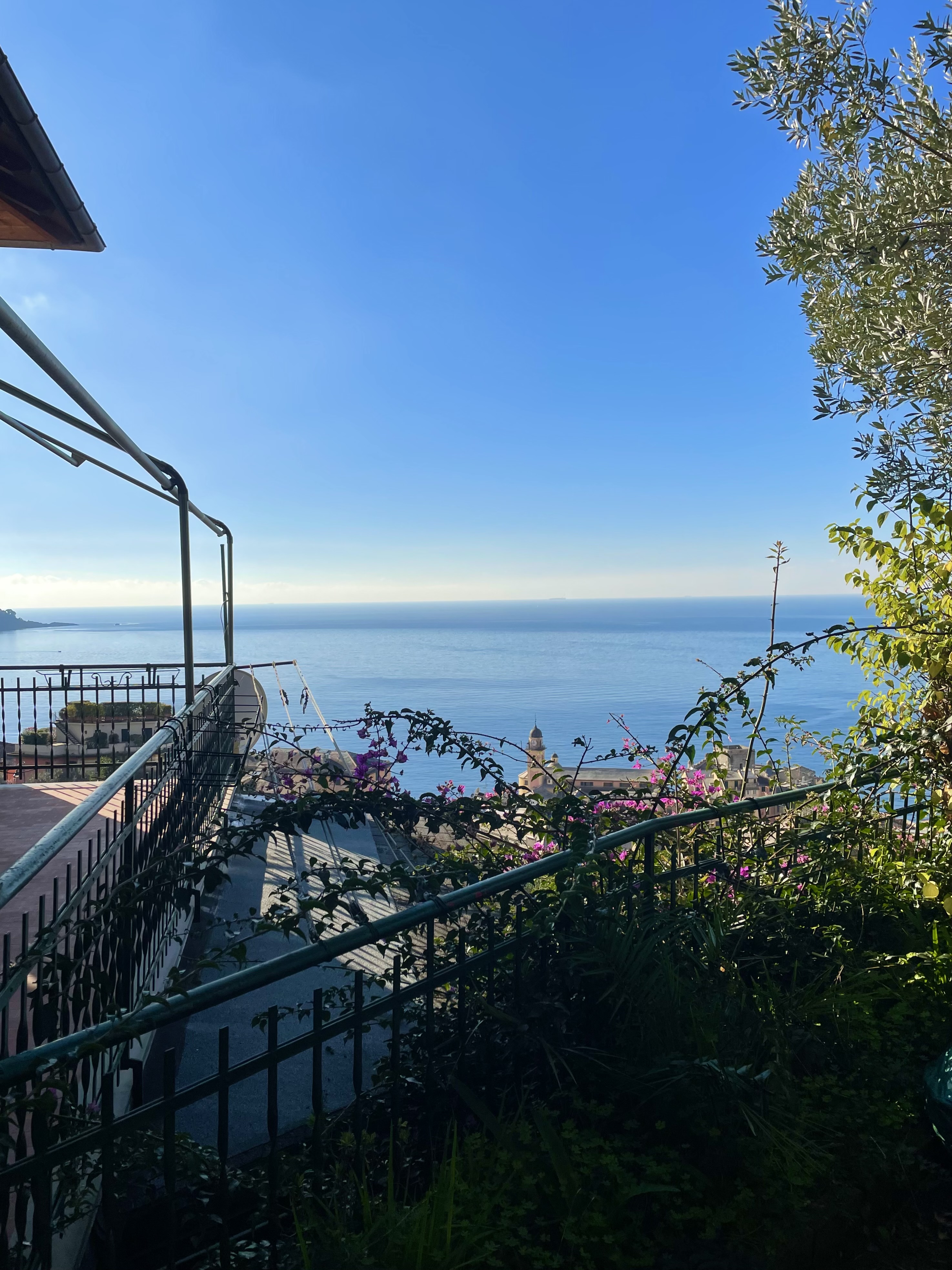 Camogli appartamento con giardino e vista da sogno sul mare